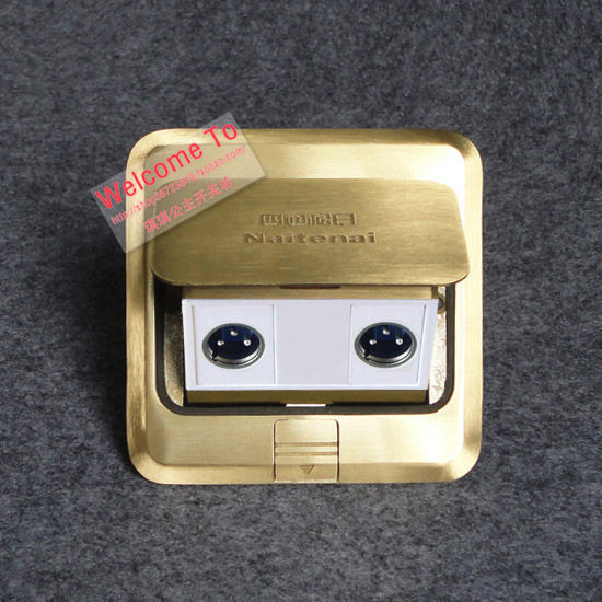 地插/四通松日地面插座  二位卡农地插（送底盒）,电子/电工,地插,淘宝优惠券,粉丝福利购,淘宝优惠卷