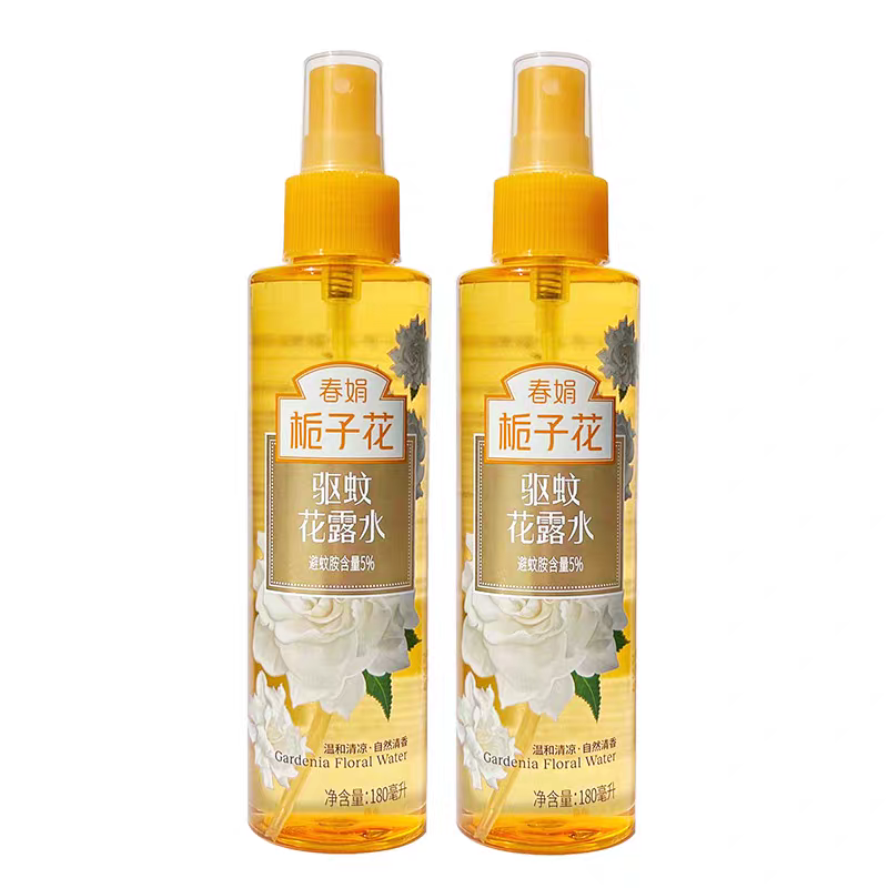 春娟栀子花驱蚊花露水180ml成人户外防蚊清凉去异味喷雾驱蚊