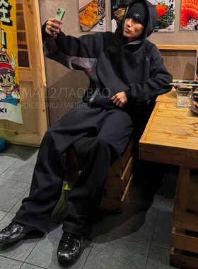 MERTRA TRACKSUIT卫衣运动套装美式街头卫衣男女潮牌宽松抽绳长裤