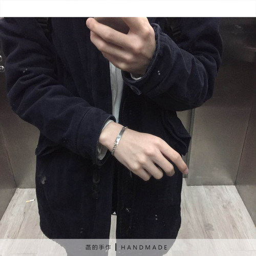 情人节定制情侣手链配饰钛钢时尚