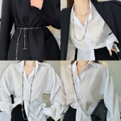 XL1256 1款 欧美高级感裙子毛衣设计感小众链条项链腰链两用