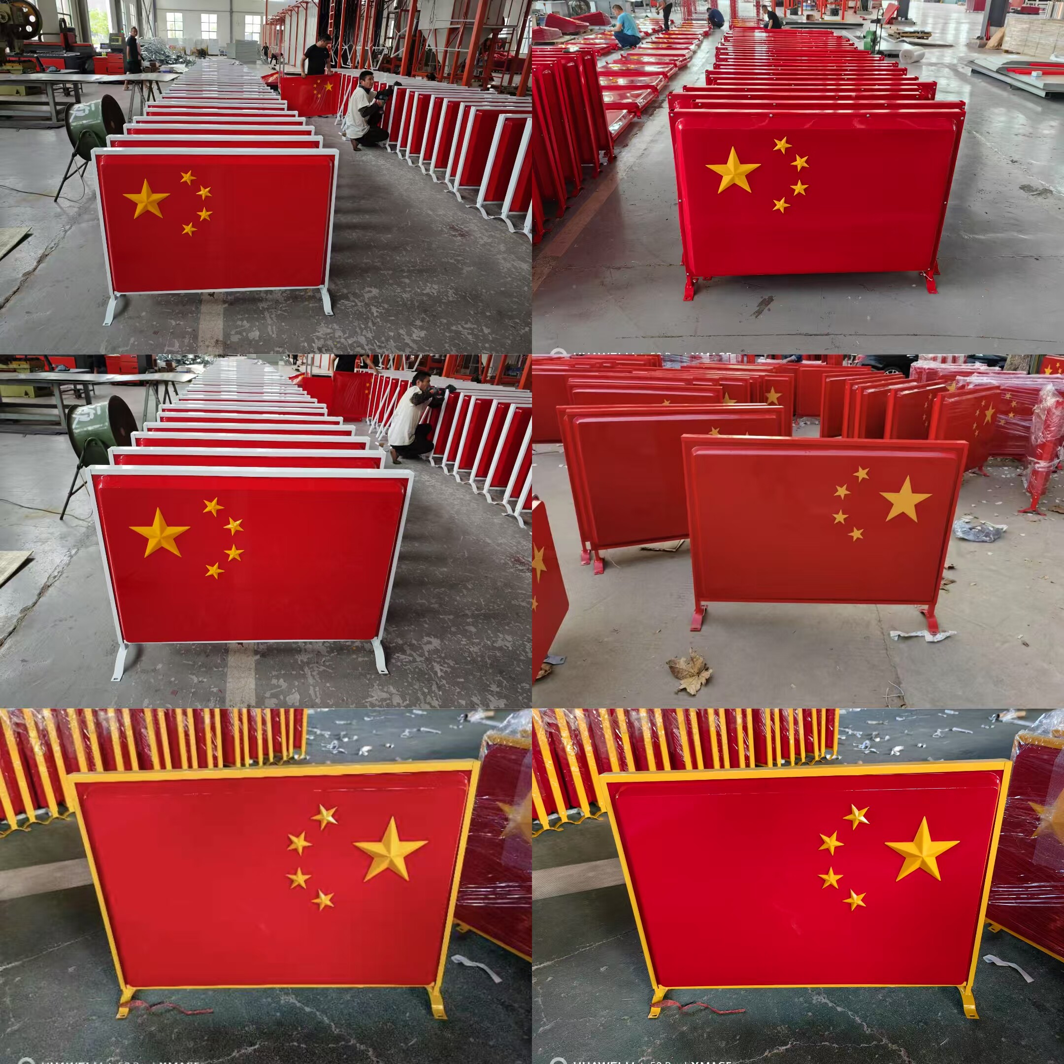 户外路灯杆灯箱灯杆国旗灯箱镀锌烤漆立体五角星吸塑国旗灯箱定制