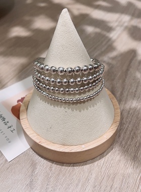 纯银转运珠手链女小众设计S925手饰闺蜜手链女友生日礼物复古风