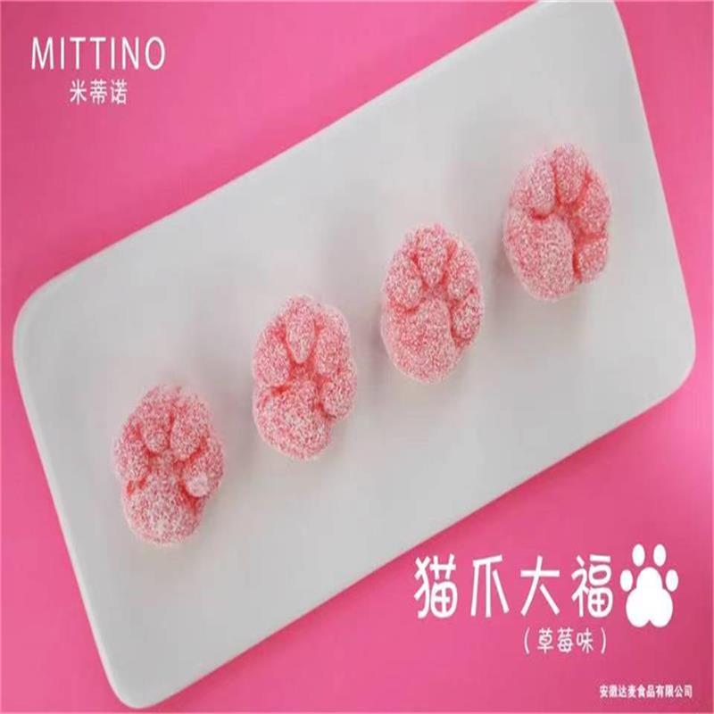 猫爪雪媚娘网红甜品椰蓉大福自助餐酒店摆摊冷链配送顺丰8盒包邮