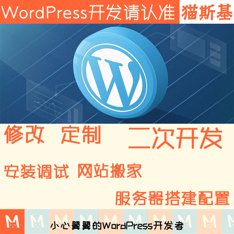 wp模板修改 wp主题修改 wp二次开发 wp插件汉化主题美化猫斯基