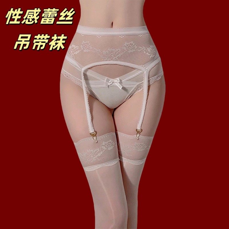 8D油亮一体式蕾丝吊带丝袜女细腻丝滑情调镂空马油过膝长筒吊带袜,女士内衣/男士内衣/家居服,长筒袜,淘宝优惠券,粉丝福利购,淘宝优惠卷