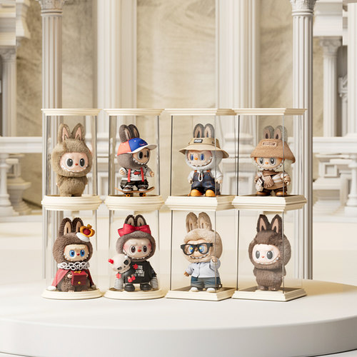 labubu单个盲盒娃娃收纳展示架