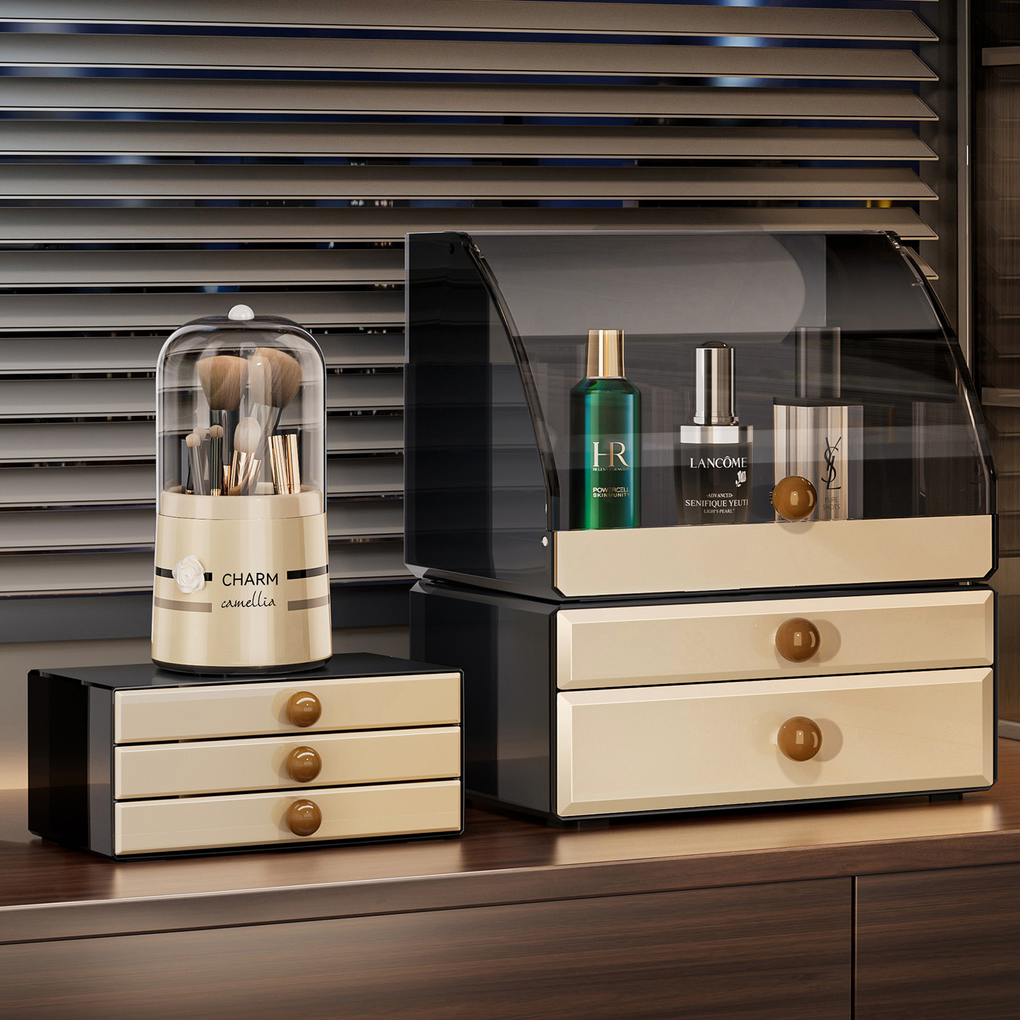 高级感化妆品收纳盒首饰盒