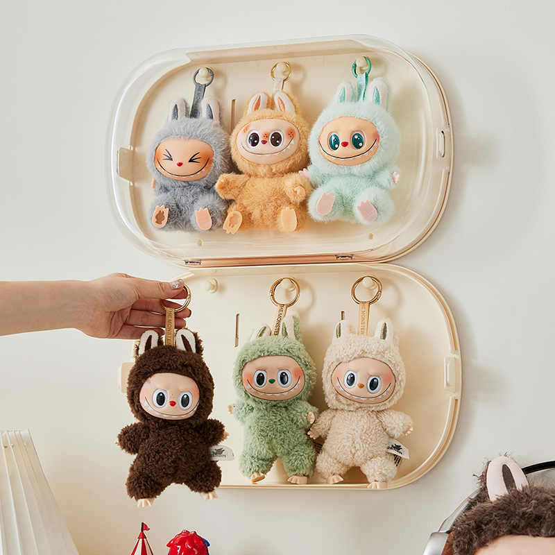 labubu盲盒收纳展示架壁挂展示盒