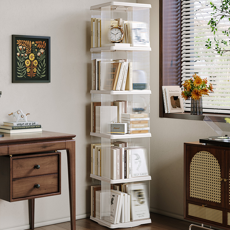 360°旋转可移动落地书架