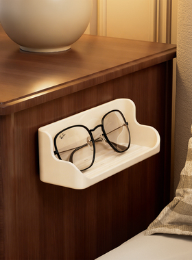 壁挂眼镜置物架卫生间洗漱台手机支架免打孔床头防压近视镜展示架