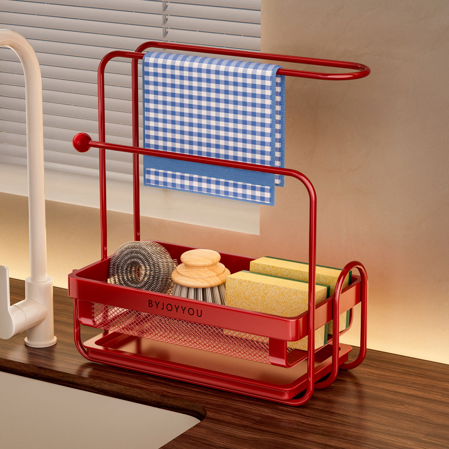 抹布沥水架厨房家用台面洗碗布海绵水槽水龙头收纳置物架子多功能