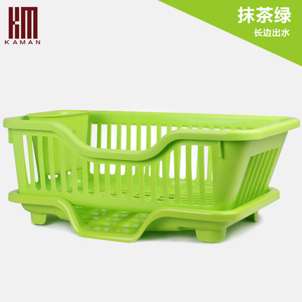 kaman 大号塑料厨房餐具沥水架 加厚碗碟沥水置物架沥干水不生菌