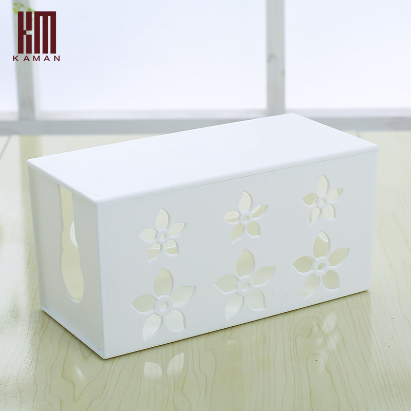 kaman大号电线收纳盒理线盒插座插板电线整理盒电脑线电源集线盒