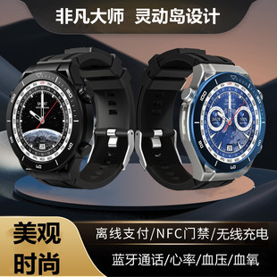 Smartwatch非凡大师6灵动岛蓝牙通话支付NFC心率血压血氧智能手表