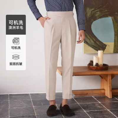 那不勒斯意式休闲裤西裤可机洗