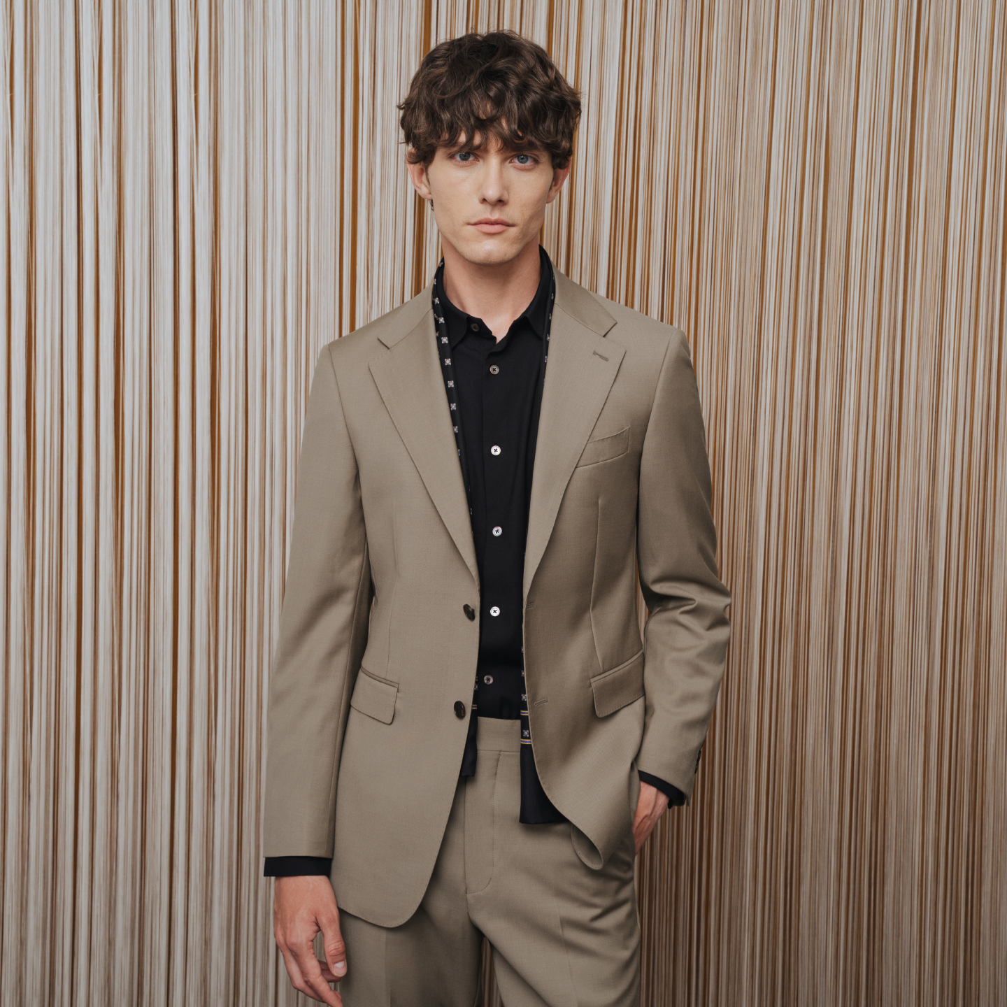 澳嘉纯羊毛西装套装男高级感商务正装结婚礼服西服休闲2025秋新品