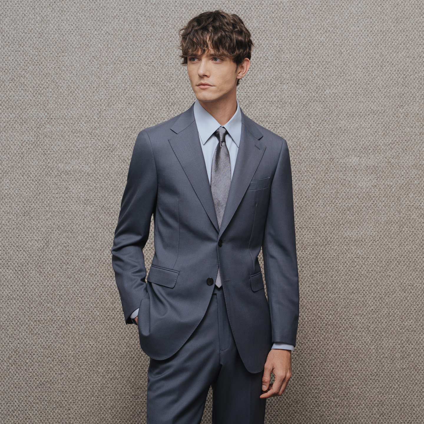 澳洲纯羊毛高定工艺结婚西服