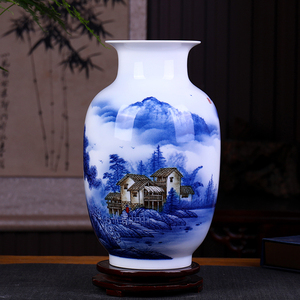 景德镇陶瓷花瓶摆件客厅装饰品