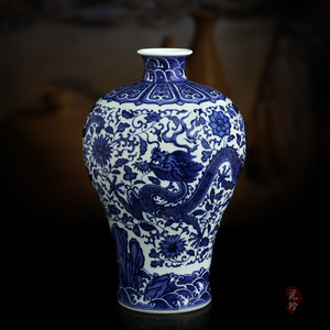 景德镇梅瓶陶瓷器青花瓷仿古