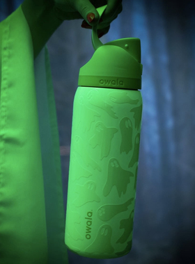 美版正版Owala绿幽灵夜光水杯保温杯带吸管大容量户外水壶保冷杯
