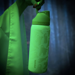 美版 Owala绿幽灵夜光水杯保温杯带吸管大容量户外水壶保冷杯 正版