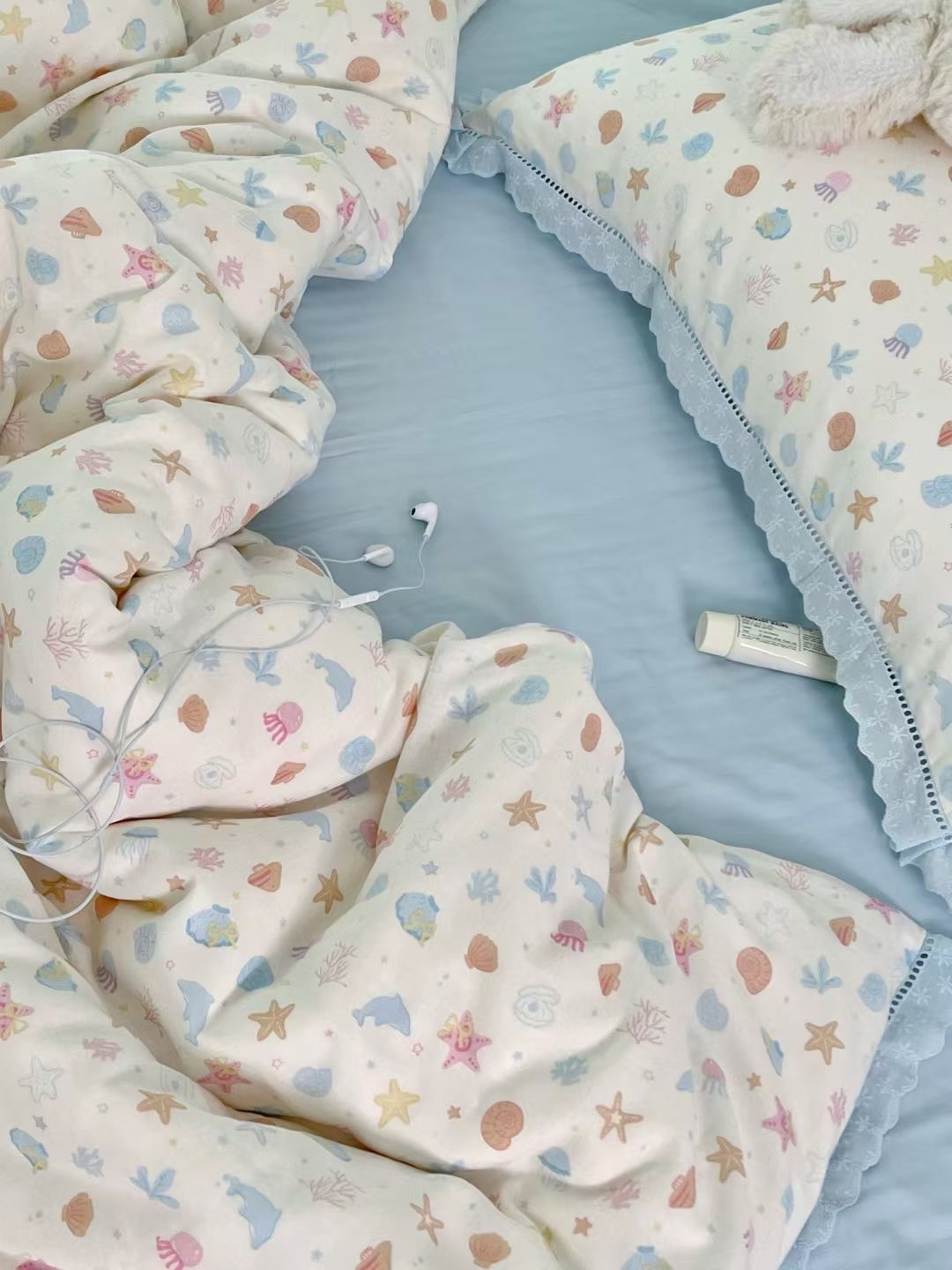 2025新款A类母婴级全棉双层纱床上四件套少女心超柔裸睡床品学生