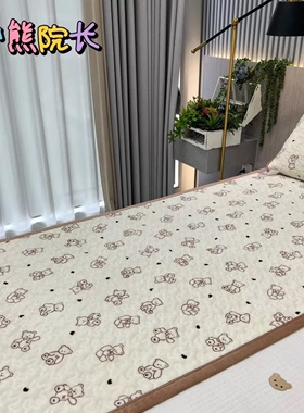 冬季牛奶绒学生宿舍90x200床垫床盖夹棉单人加厚沙发垫床盖三件套