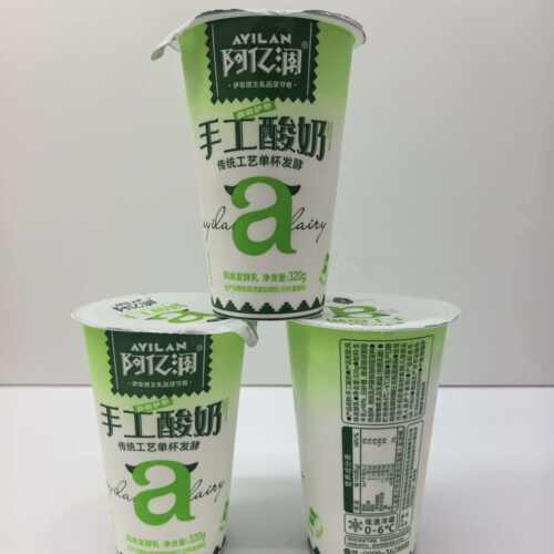 阿亿澜手工酸奶320g全脂风味发酵乳新疆酸奶直发新疆纯手工酸奶