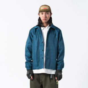 LIFT 特价 换季 格子纹路图案印花教练夹克 CATCHING FIRE OFF