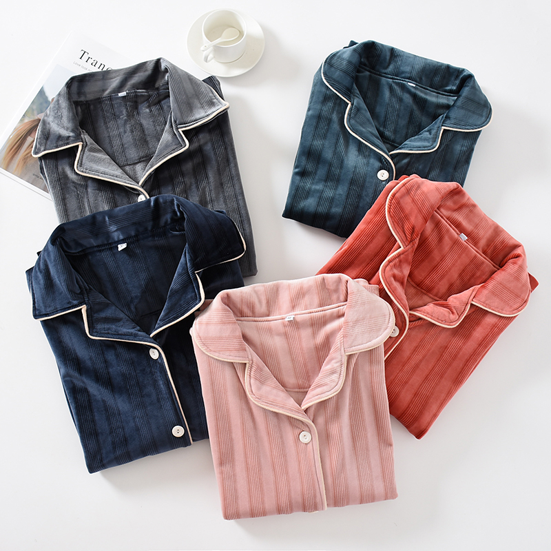 珊瑚绒加款保暖不加厚套装