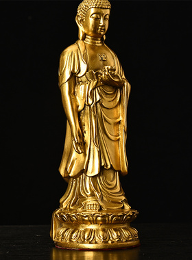 纯铜释迦牟尼佛 大日如来佛祖佛像 风水家居供奉工艺品摆件