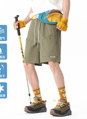 新款城市通勤系列 户外运动短裤男夏季新款宽松休闲百搭防水防泼