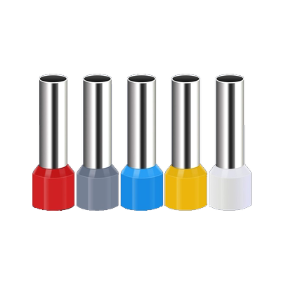 E1008紫铜预绝缘管型端 VE7508针形端子欧式冷压接线端子压线耳