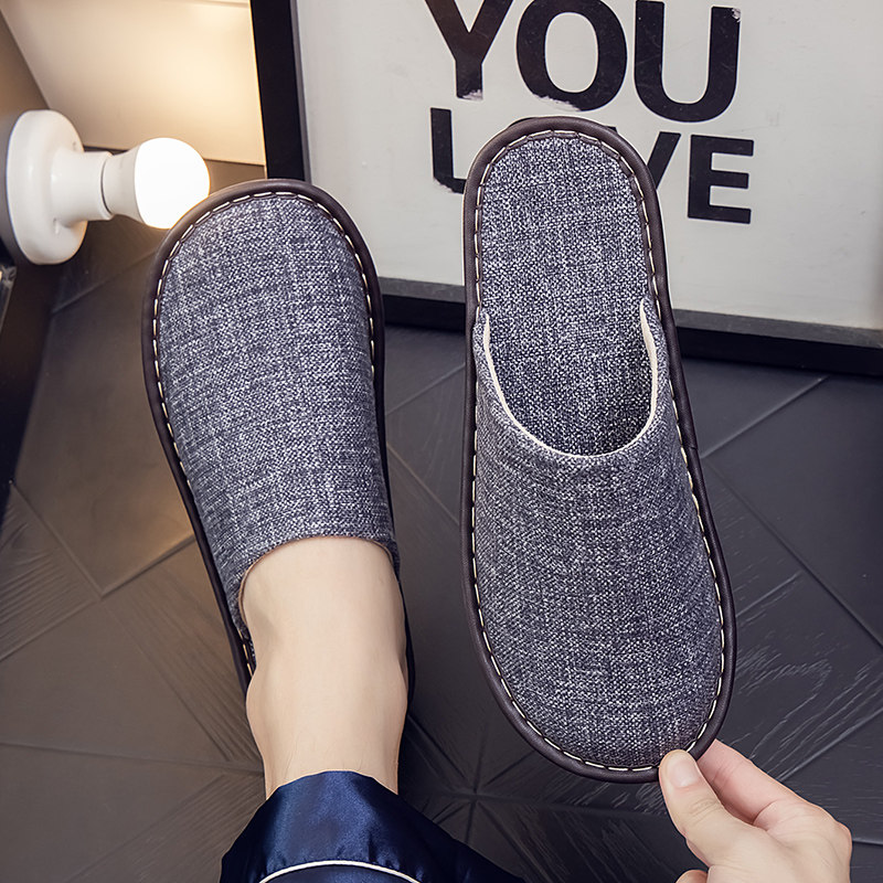 春季家用布艺拖鞋男女情侣居家室内防滑软底家居四季棉拖鞋0108h,流行男鞋,休闲拖鞋,淘宝优惠券,粉丝福利购,淘宝优惠卷