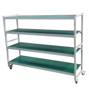 老化架测试架防静电货架usb排插电源显示器周转车车间移动角铁架