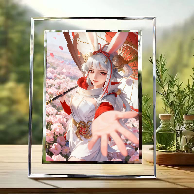 牵手王者英雄周边学生版水晶玻璃相框定制照片摆件生日礼物送女生