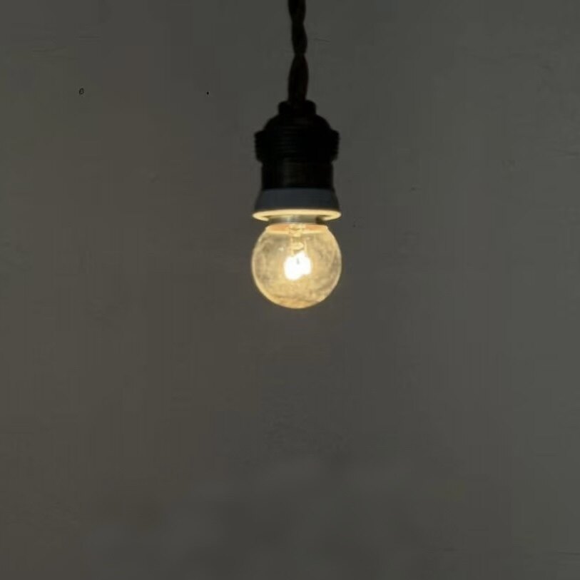 法国19中古典复古灯座螺口吊灯工业美学麻绳编织黄铜吧台玄关吊灯