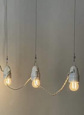 中古日式陶瓷卧室床头咖啡厅民宿餐厅吧台长线艺术复古个性小吊灯