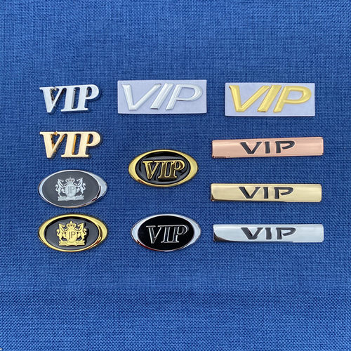 汽车vip金属天籁公爵尾标划痕贴