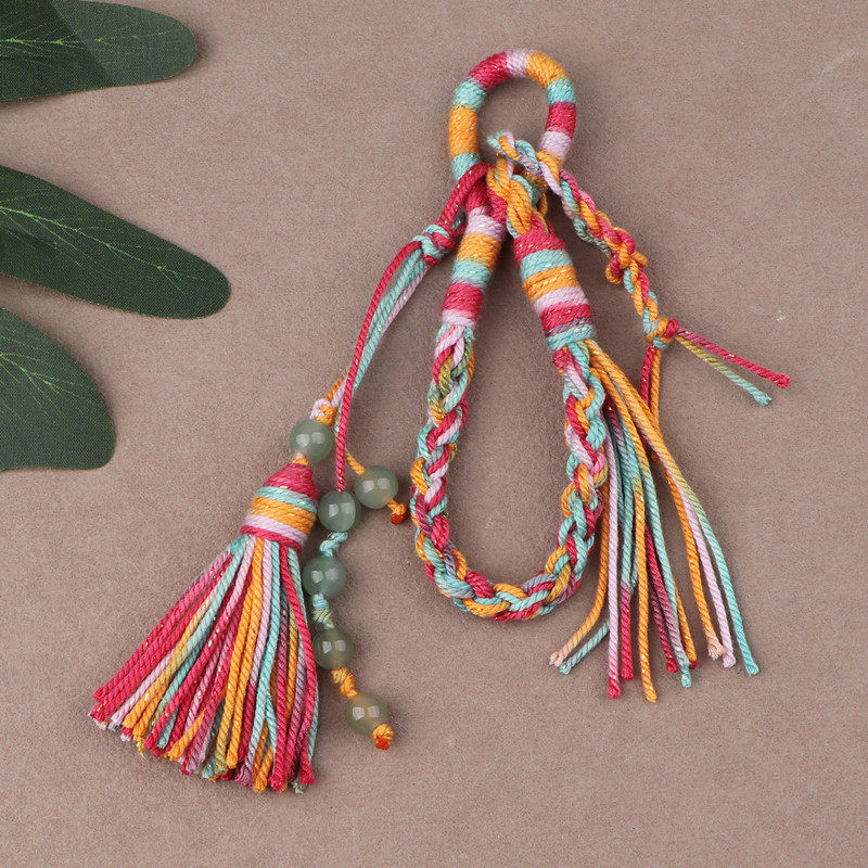 吊坠手腕绳手盘星月菩提文玩包挂