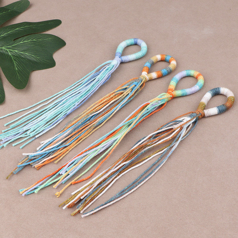 DIY葡萄串挂绳手工编绳无患子