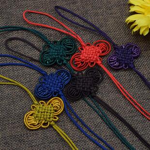 纯色蝴蝶结 三层大灯笼中国结流苏穗子diy饰品配件钥匙挂绳包挂绳