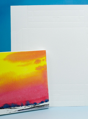 遵爵300g中粗纹可挂水彩纸画完挂起的FDIY水彩纸正方形长方形画框