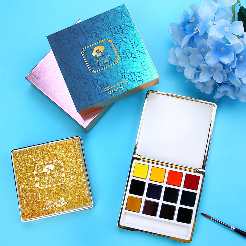 颜色鲜艳携带方便固体水彩鲁本斯