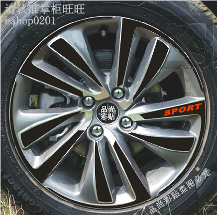 长安碳纤维改装轮毂贴