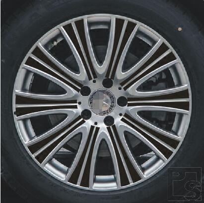 奔驰碳纤维改装轮毂贴