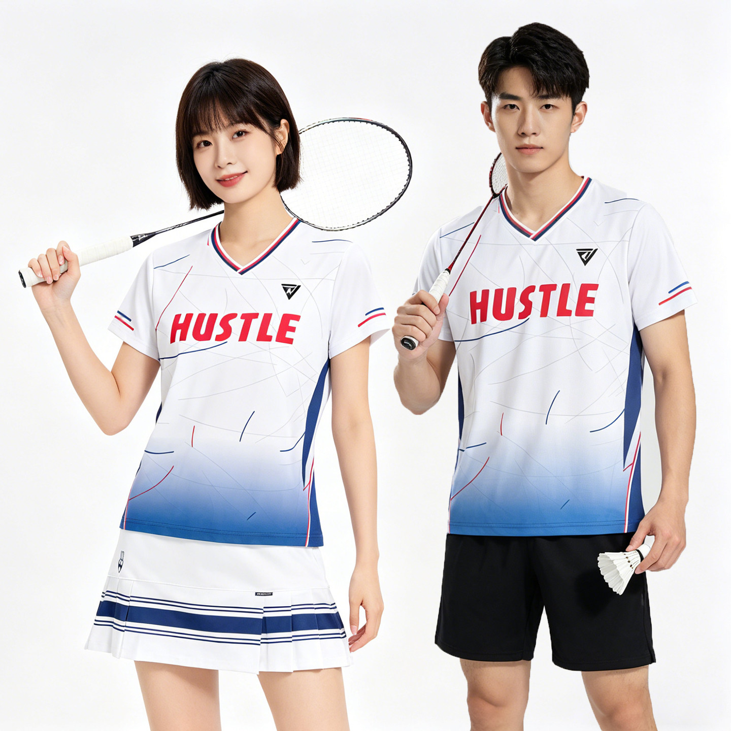 羽毛球服女2026新款巨好看夏季速干运动服高颜值套装定制男款球衣