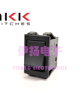 日本NKK进口船型开关 JW-M22 6脚2档电源开关 10A 27X18 黑色
