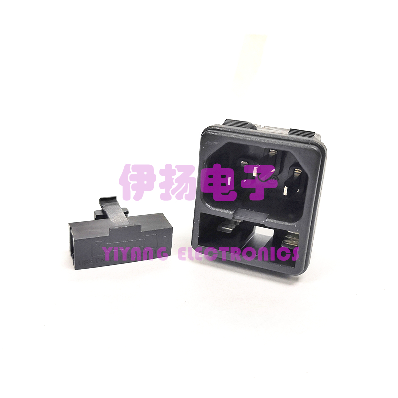 台湾HONGJU进口AC电源插座 S-03F-12 保险插座二合一 卡位 AC-02